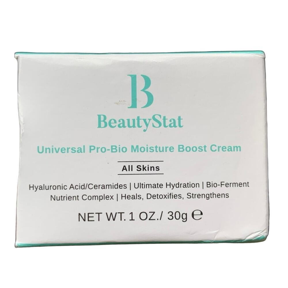 New BeautyStat Universal Pro-Bio Moisture Boost Cream All Skin Types 1 oz New